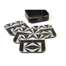 Braque Coasters, Black & White