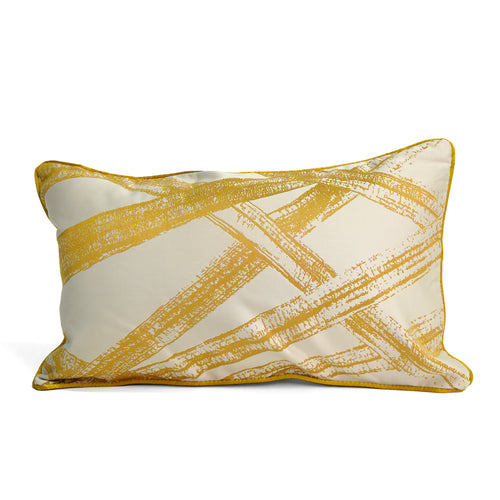 Minato Cushion Cover, Cream & Gold, 30x50 cm