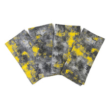 Abstract Napkins, Grey & Yellow