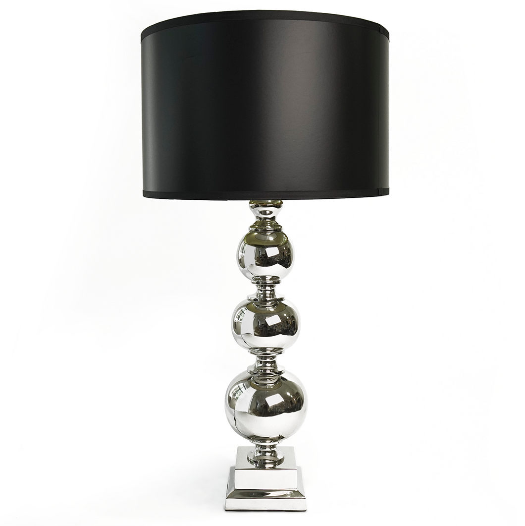 Bond Lamp, Silver and Black